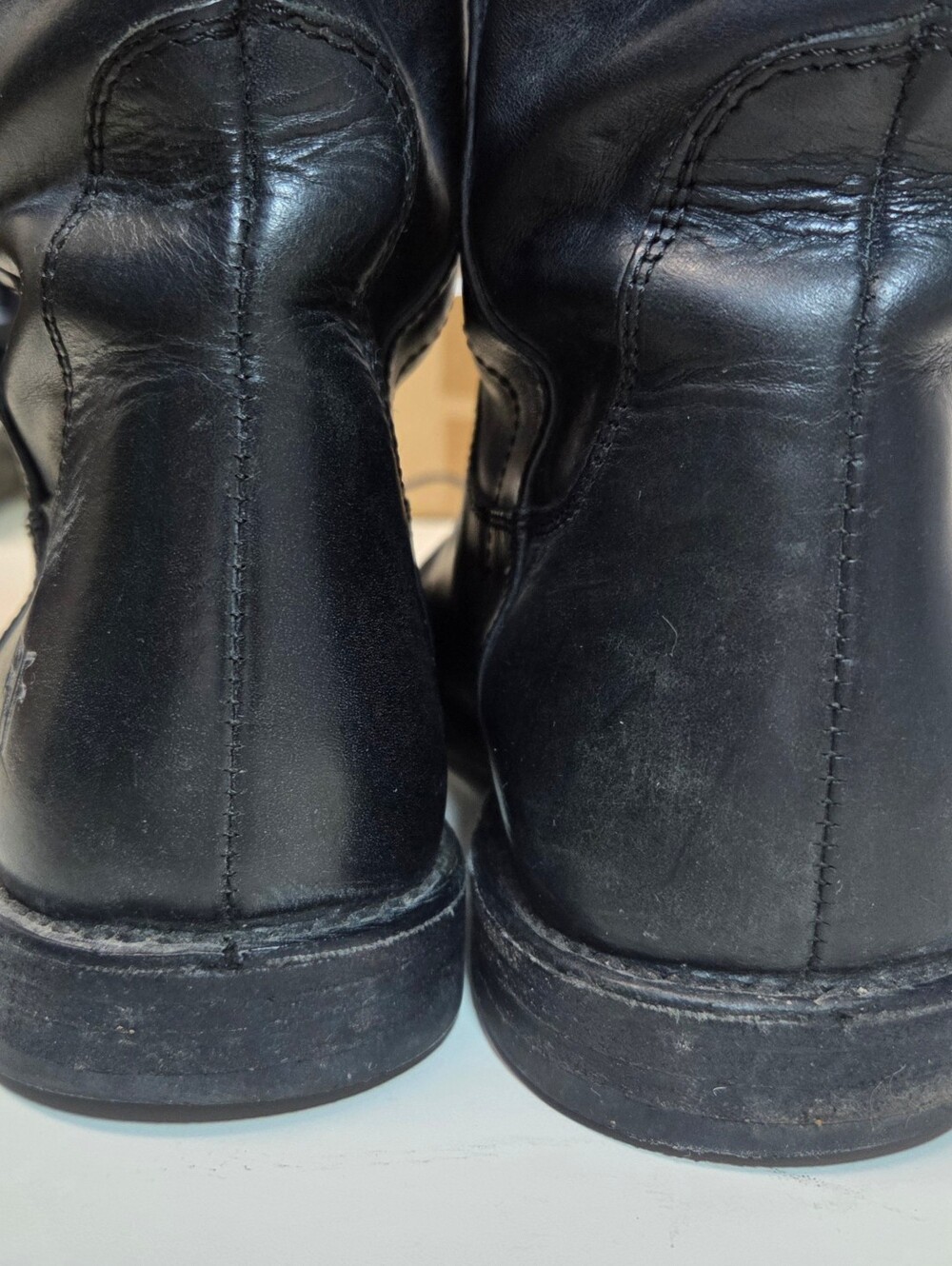 FRYE Paige Short Riding Boots Black Leather Size 6.5 - Picture 5 of 10